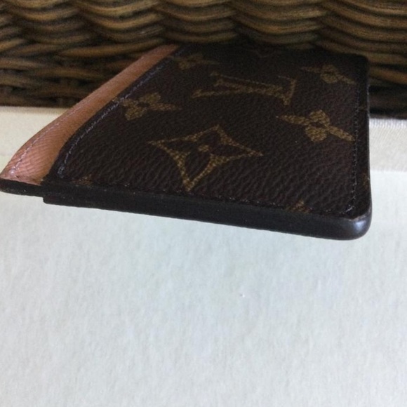 Monogram Card Holder Rose Nacre Interior Wallet - Picture 3 of 7